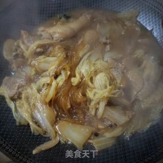 白菜粉条炖鸡的做法步骤：11