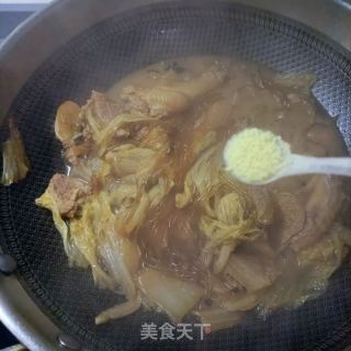 白菜粉条炖鸡的做法步骤：12