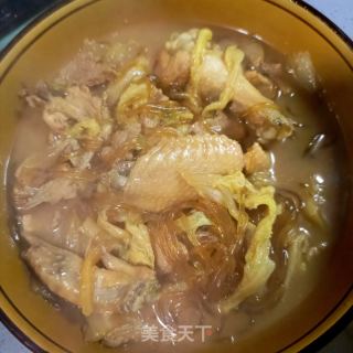 白菜粉条炖鸡的做法步骤：13