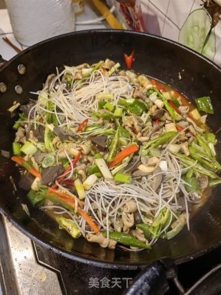 酸辣鸡杂粉的做法步骤：6