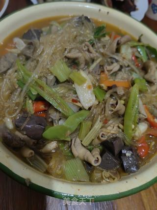 酸辣鸡杂粉的做法步骤：8