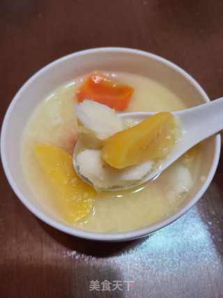 蔓菁红萝卜小米粥的做法步骤：7