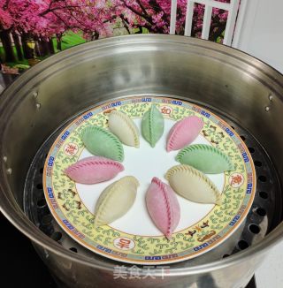 年夜宴多彩蒸饺的做法步骤：16