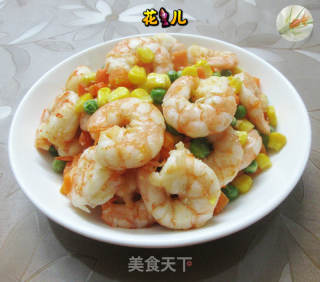 杂菜炒虾仁的做法