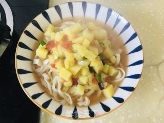 土豆牛肉面的做法步骤：8