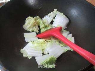 虾干大白菜荞麦面的做法步骤：3