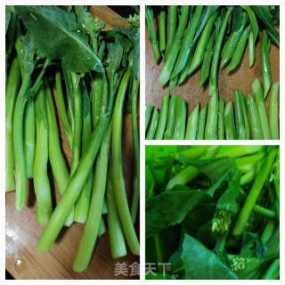 蒜蓉炒芥兰的做法步骤：3