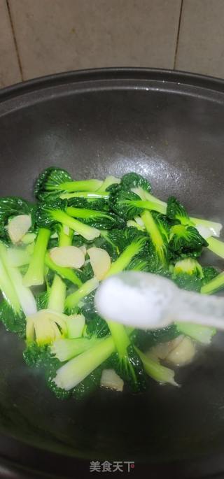 蒜片炒乌塌菜的做法步骤：6
