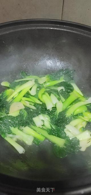 蒜片炒乌塌菜的做法步骤：7