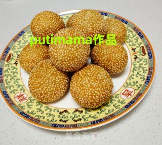 香脆麻团的做法步骤：8