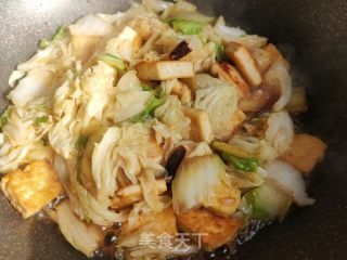 白菜烧豆腐的做法步骤：9