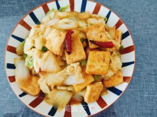 白菜烧豆腐的做法步骤：12