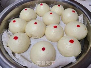 红点馒头的做法步骤：7