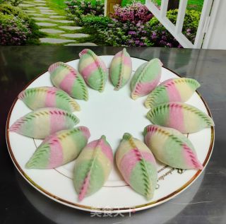 年夜饭——彩虹蒸饺的做法步骤：6