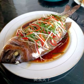 年年有余（葱油红鲷）的做法步骤：13