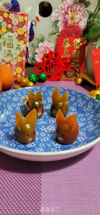 彩兔迎新春的做法步骤：9