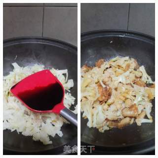 五花肉炒椰菜花的做法步骤：8