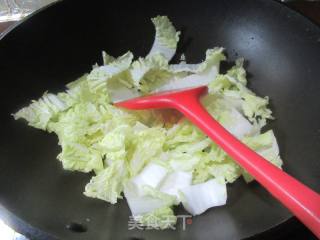 虾干大白菜千张条煲的做法步骤：4
