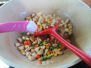 杂菜炒鸡胸肉的做法步骤：10