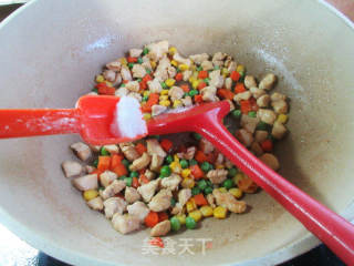 杂菜炒鸡胸肉的做法步骤：11