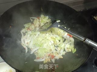 炒大白菜粉条肉丝的做法步骤：8