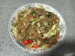 炒大白菜粉条肉丝的做法步骤：15