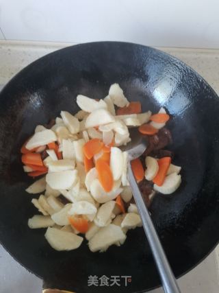 茭白炒肉的做法步骤：6