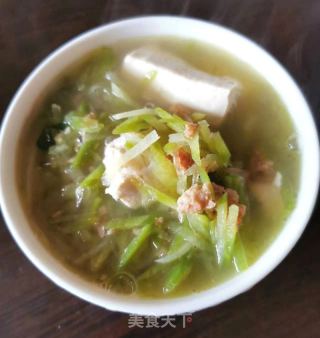 青萝卜豆腐肉末汤的做法步骤：9