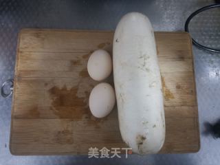 白萝卜鸡蛋汤的做法步骤：1