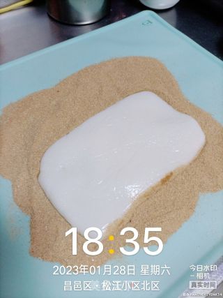 “驴打滚”老北京地区传统特色小吃的做法步骤：4