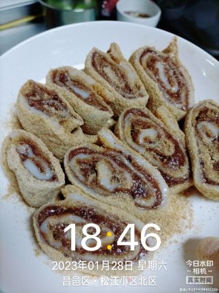 “驴打滚”老北京地区传统特色小吃的做法步骤：9