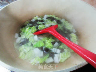 蛋花大白菜荞麦圆子的做法步骤：8