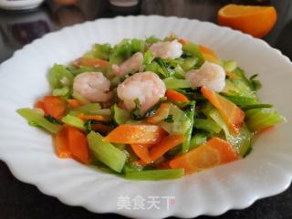 芹菜炒虾仁的做法步骤：8