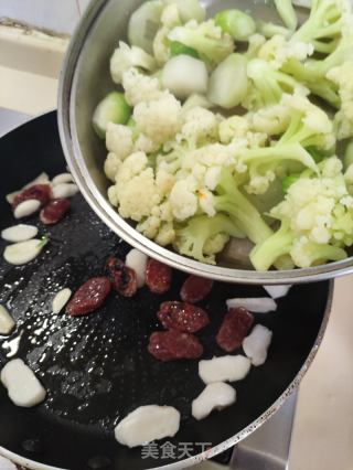 杂菜炒腊肠的做法步骤：7