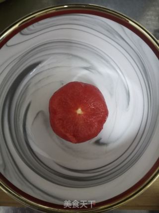 番茄肉片的做法步骤：2