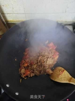 番茄肉片的做法步骤：4