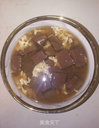 酸辣鸭血鸡蛋汤的做法步骤：7