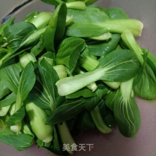 肉沫木耳炒油菜的做法步骤：4