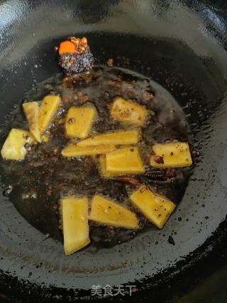 方竹笋烧牛肉的做法步骤：5