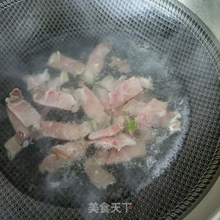 金华火腿炒莴笋的做法步骤：8