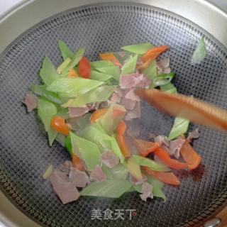 金华火腿炒莴笋的做法步骤：15