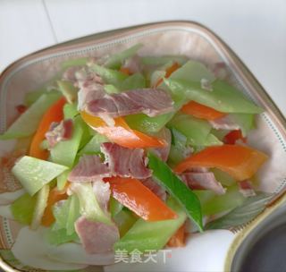 金华火腿炒莴笋的做法步骤：16