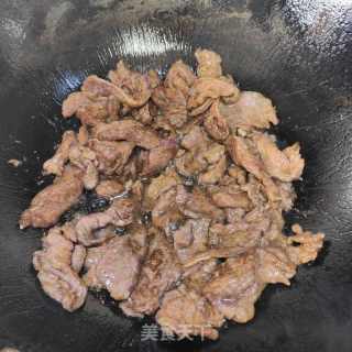 小炒牛肉的做法步骤：6