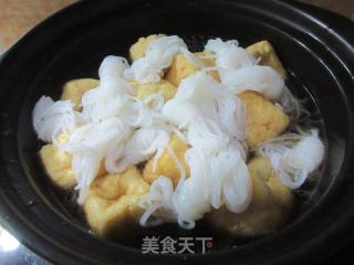 油豆腐魔芋结排骨煲的做法步骤：9