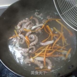 长腿蛸炒莴笋的做法步骤：9