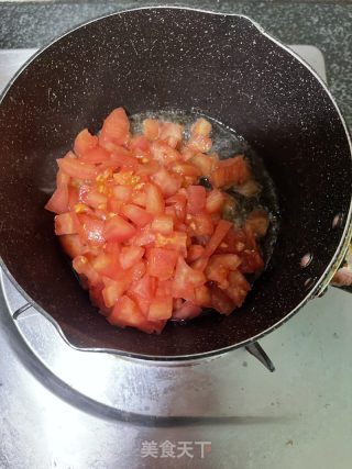 番茄牛肉蒸蛋的做法步骤：3