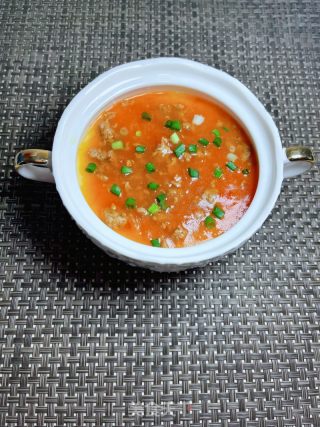 番茄牛肉蒸蛋的做法步骤：13