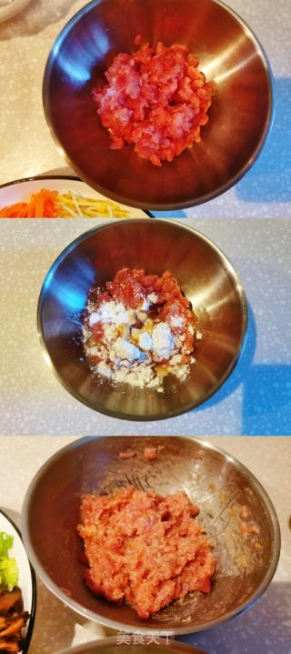 虾仁肉末蔬菜粥的做法步骤：3
