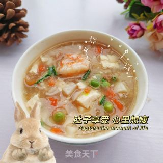 虾仁豆腐羹的做法步骤：14
