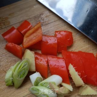 香菇油菜炒素毛肚的做法步骤：5